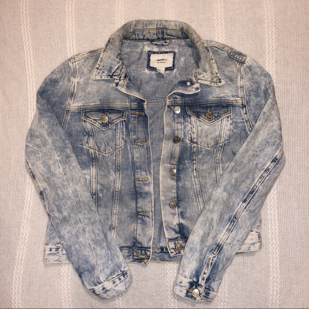 F21 Acid Wash Jean Jacket